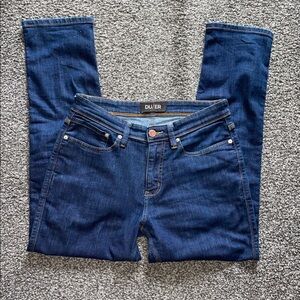 DU/ER Men’s Denim Jeans L2X Relaxed Taper Stretch Dark Wash Size 30x30